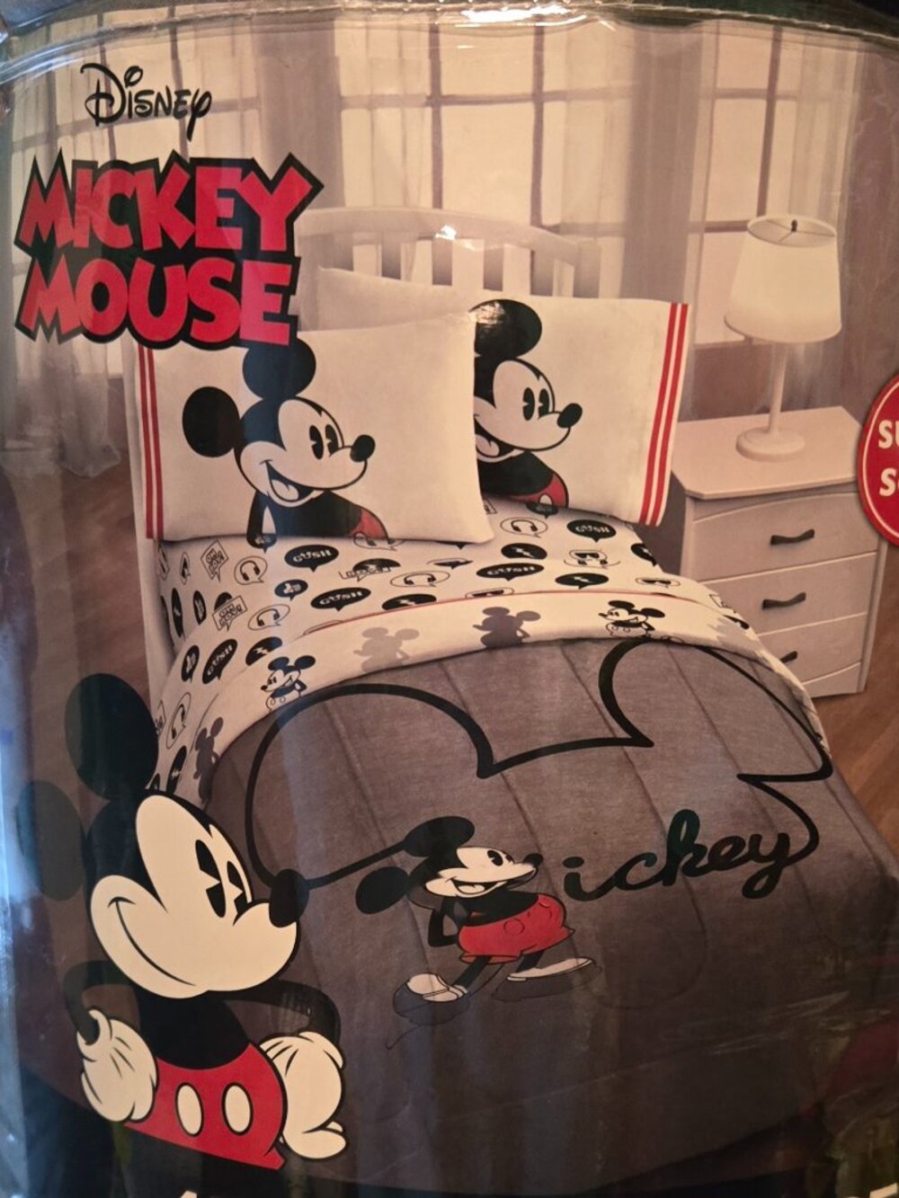 Disney Mickey Mouse 4pc Twin Size Bed Set